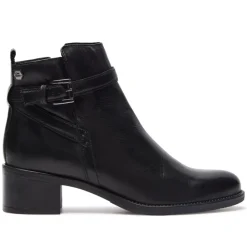 Almafi Black Leather Ankle Boots<Carl Scarpa Outlet