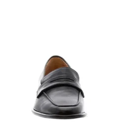 Angeilca Black Leather Penny Loafers<Carl Scarpa Online