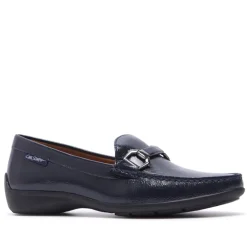 Anglette Navy Patent Leather Loafers<Carl Scarpa Discount
