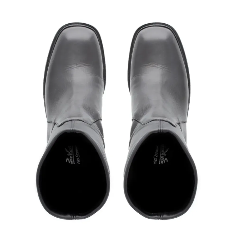 Ariel Black Leather Wavesole Ankle Boots<Carl Scarpa