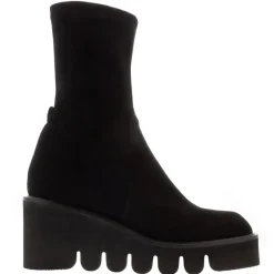 Ariel Black Suede Wavesole Ankle Boots<Carl Scarpa Outlet