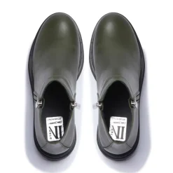 Arletta Green Leather Ankle Boots<Carl Scarpa Discount