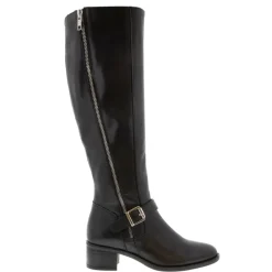 Arque Black Leather Knee High Boots<Carl Scarpa