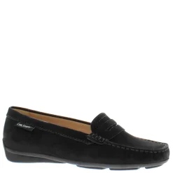 Bettina Black Suede Slip-On Loafers<Carl Scarpa Clearance