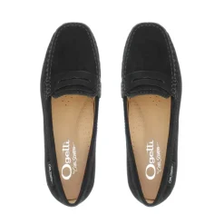 Bettina Black Suede Slip-On Loafers<Carl Scarpa Clearance