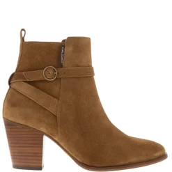 Blaise Tan Suede Block Heel Ankle Boots<Carl Scarpa Sale