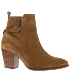 Blaise Tan Suede Block Heel Ankle Boots<Carl Scarpa Sale