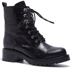 Blanca Black Croc Leather Ankle Boots<Carl Scarpa Outlet