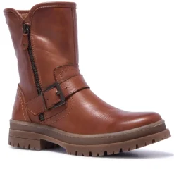 Bollichi Tan Leather Ankle Boots<Carl Scarpa Discount