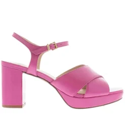 Bowie Fuchsia Block Heel Sandals<Carl Scarpa Outlet