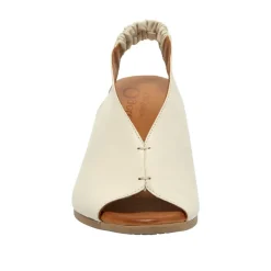 Buttercup Off White Leather Slingback Sandal<Carl Scarpa Clearance
