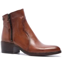 Caliana Tan Leather Ankle Boots<Carl Scarpa Online