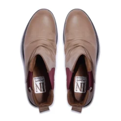 Cavalina Taupe Leather Ankle Boots<Carl Scarpa