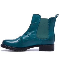 Cavalina Teal Leather Ankle Boots<Carl Scarpa Outlet