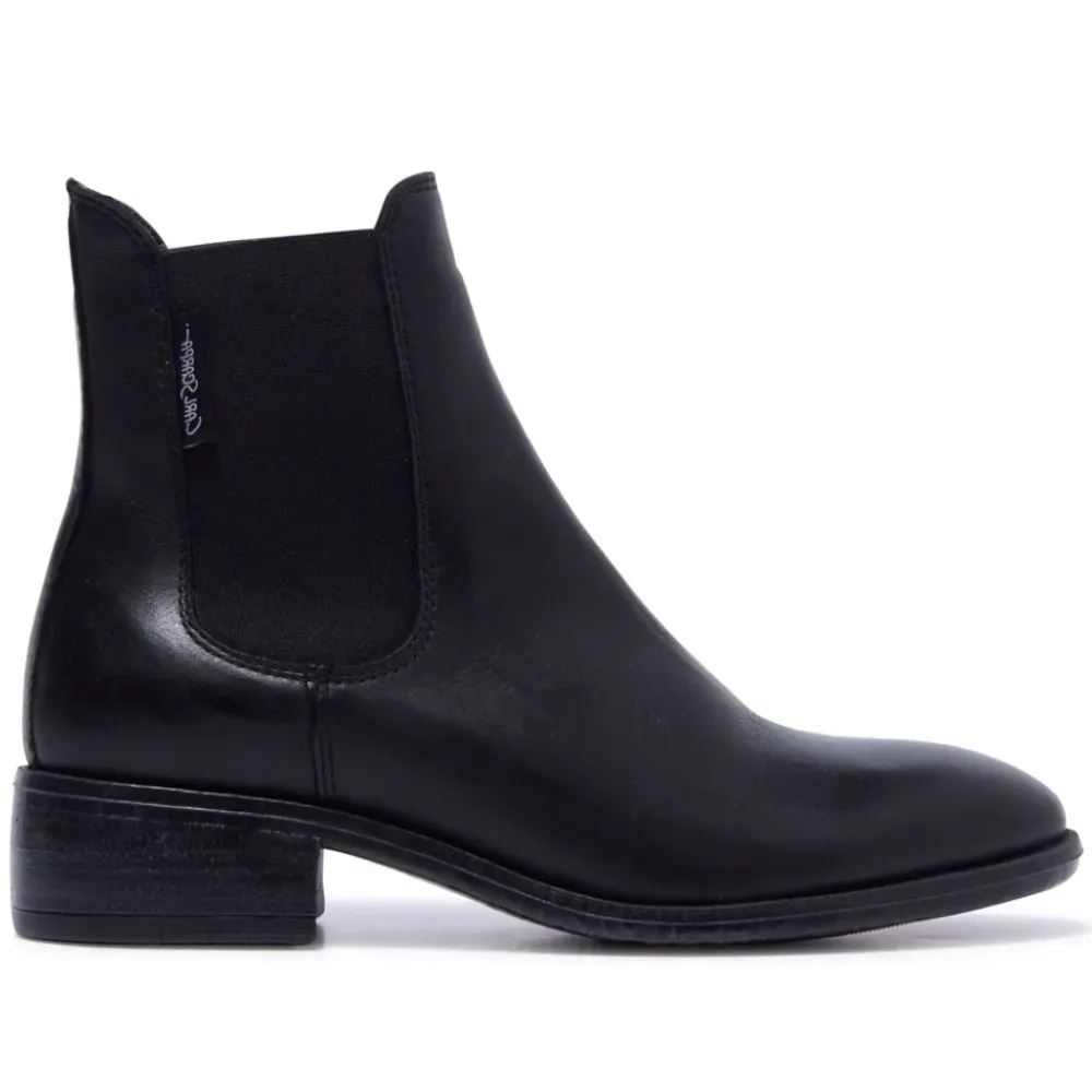 Delicio Black Leather Ankle Boots<Carl Scarpa New