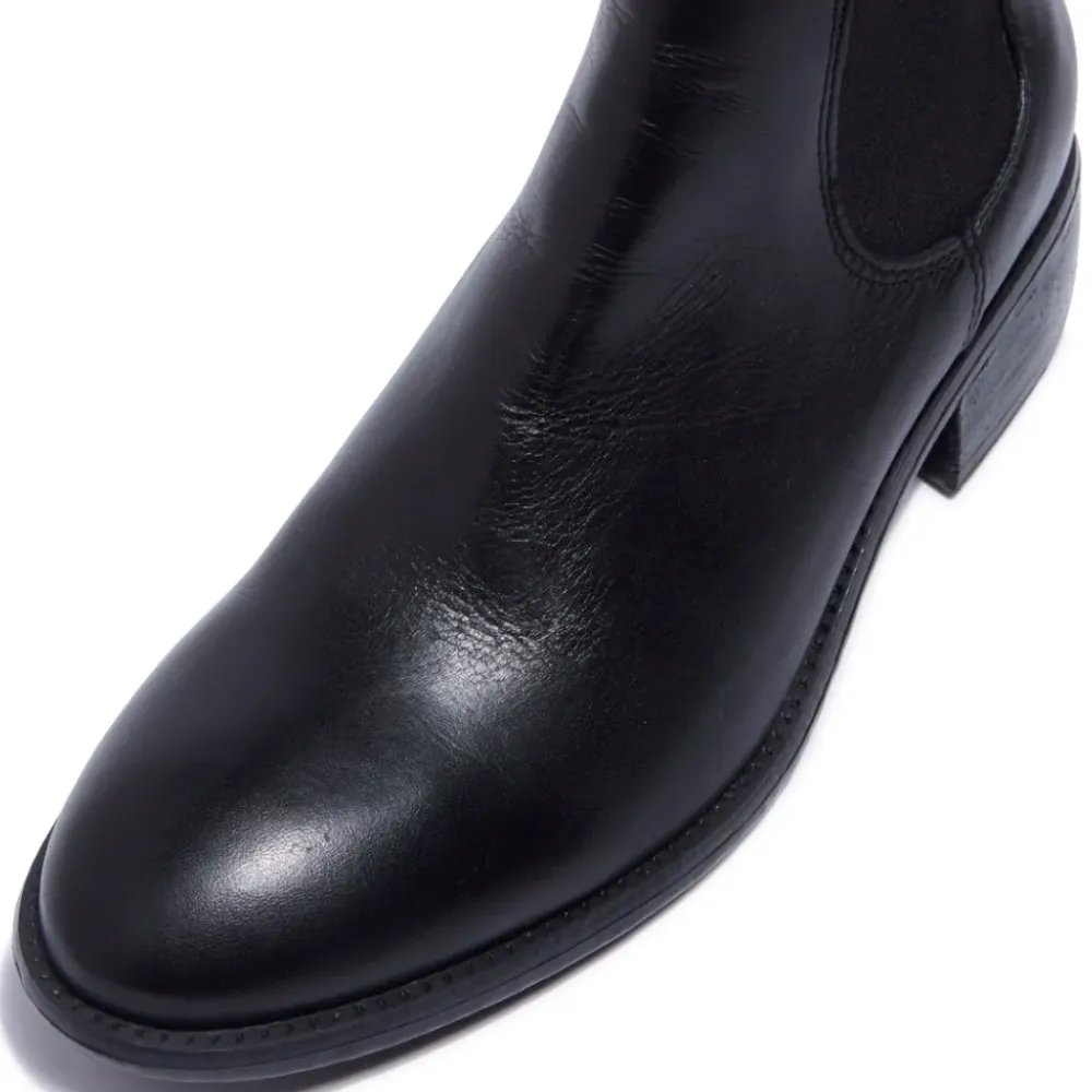 Delicio Black Leather Ankle Boots<Carl Scarpa New