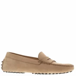 Domenica Beige Nubuck Suede Penny Loafers<Carl Scarpa