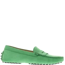 Domenica Green Nubuck Suede Penny Loafers<Carl Scarpa Hot