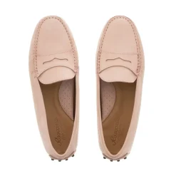 Domenica Nude Nubuck Suede Penny Loafers<Carl Scarpa
