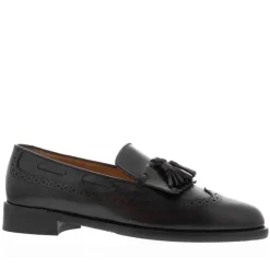 Elesta Black Leather Oxford Style Loafers<Carl Scarpa Discount