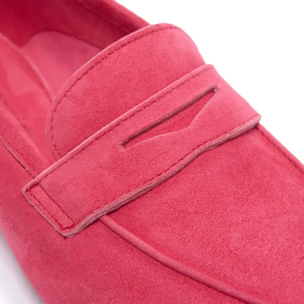 Emarlie Fuchsia Suede Penny Loafers<Carl Scarpa Best