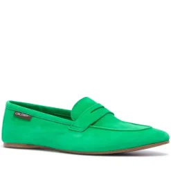 Emarlie Green Suede Penny Loafers<Carl Scarpa Hot