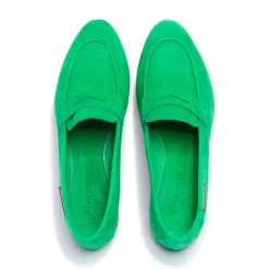 Emarlie Green Suede Penny Loafers<Carl Scarpa Hot