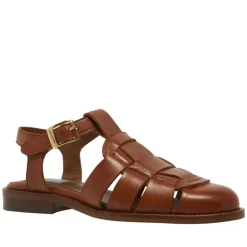 Emelot Tan Leather Flat Sandals<Carl Scarpa Best