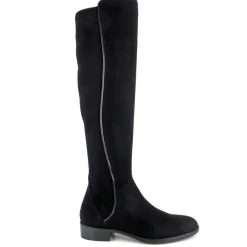 Emma Black Suede Knee-High Boots<Carl Scarpa Online