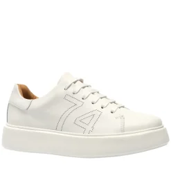 Est1974 White Leather Platform Trainers<Carl Scarpa Hot