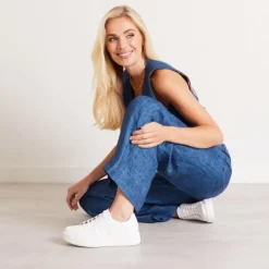 Est1974 White Leather Platform Trainers<Carl Scarpa Hot