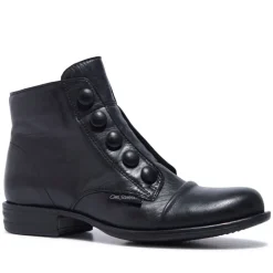 Ester Black Leather Ankle Boots<Carl Scarpa Online