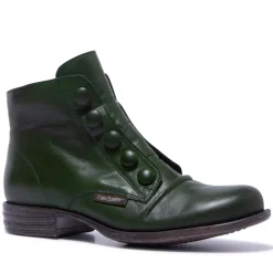 Ester Green Leather Ankle Boots<Carl Scarpa Hot