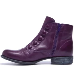 Ester Purple Leather Ankle Boots<Carl Scarpa