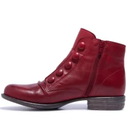 Ester Red Leather Ankle Boots<Carl Scarpa New