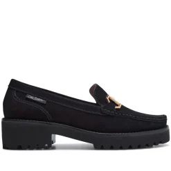 Etana Black Suede Loafers<Carl Scarpa Best