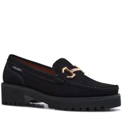 Etana Black Suede Loafers<Carl Scarpa Best