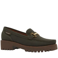 Etana Green Suede Chunky Loafers<Carl Scarpa Outlet