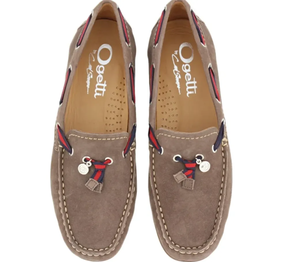 Faris Dark Taupe Slip-On Loafers<Carl Scarpa Outlet