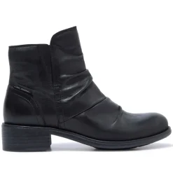 Felice Black Leather Ankle Boots<Carl Scarpa Best