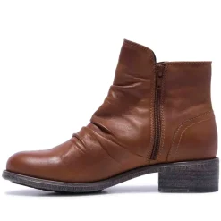 Felice Tan Leather Ankle Boots<Carl Scarpa Outlet
