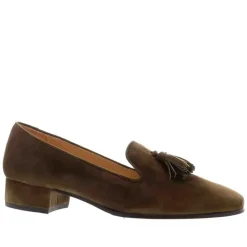 Fiadh Khaki Suede Loafers<Carl Scarpa New