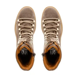 Granada Taupe Suede Lace Up Ankle Boots<Carl Scarpa
