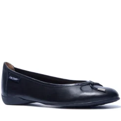 Hosanna Black Leather Ballet Flats<Carl Scarpa