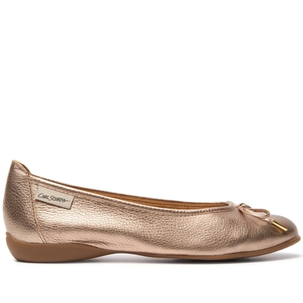 Hosanna Champagne Ballet Flats<Carl Scarpa New
