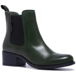 Jax Green Leather Ankle Boots<Carl Scarpa Online