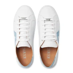 Jessi White Blue Leather Trainers<Carl Scarpa Best