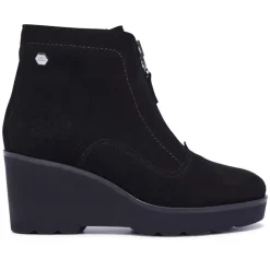 Kelania Black Suede Ankle Boots<Carl Scarpa Discount