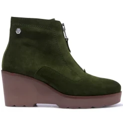 Kelania Green Suede Ankle Boots<Carl Scarpa Best