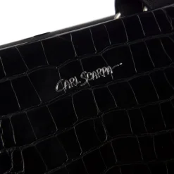 Kleo Black Croc Handbag<Carl Scarpa Discount